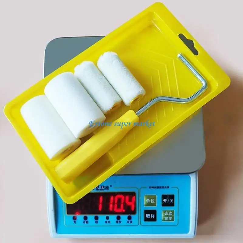 090B Small Paint Roller Tray Set 2 inch Paint Roller, Paint Tray Mini Rollers
