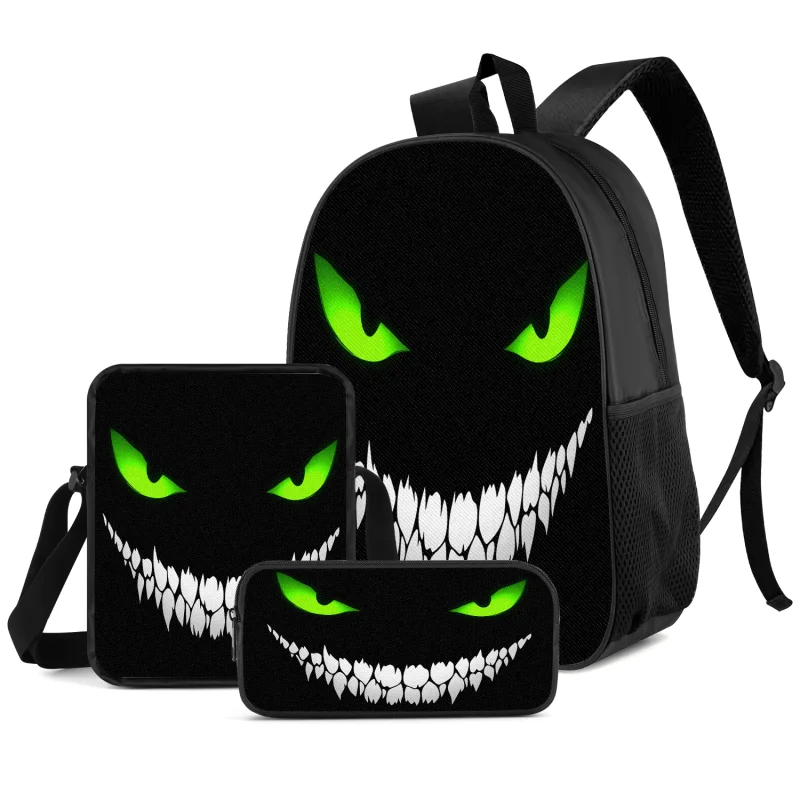 Large-capacity Creative Printed Pattern Backpack (2D Flat Printing), Lightweight Student Backpack, Adjustable Shoulder