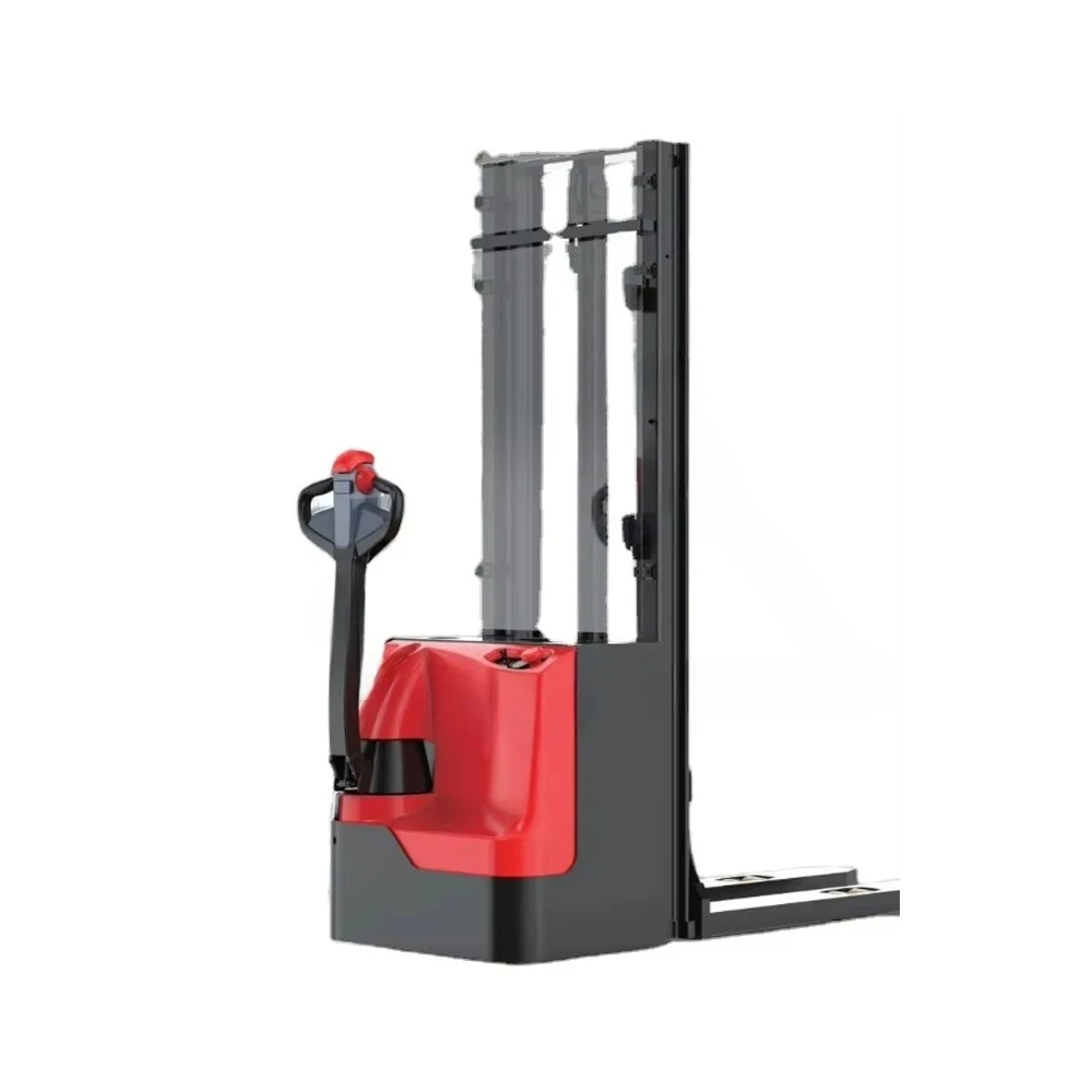 1600kg 1.6ton Walkie Lift Height Lithium Battery Forklift Electric Pallet Stacker with CE ISO
