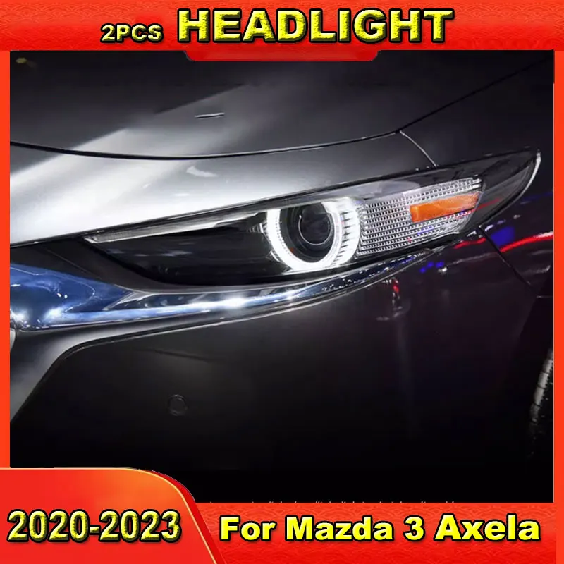 Cars Styling Headlight For Mazda 3 Axela LED Headlight 2020-2023 New Mazda3 LED DRL Hid Head Lamp Angel Eye angel eyes