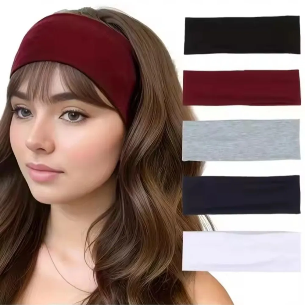 

Sports Elastic Headbands for Men Women Sweatband Hair Bands for Running Outdoor Sports Headbands Non Slip Hair Accessories