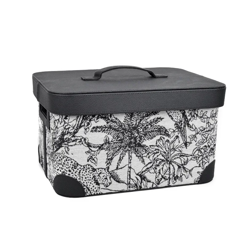 Key Storage Sundry Lipstick Cosmetics Box Rattan Basket High-grade Sense Light Luxury Leather Tray Table Porch
