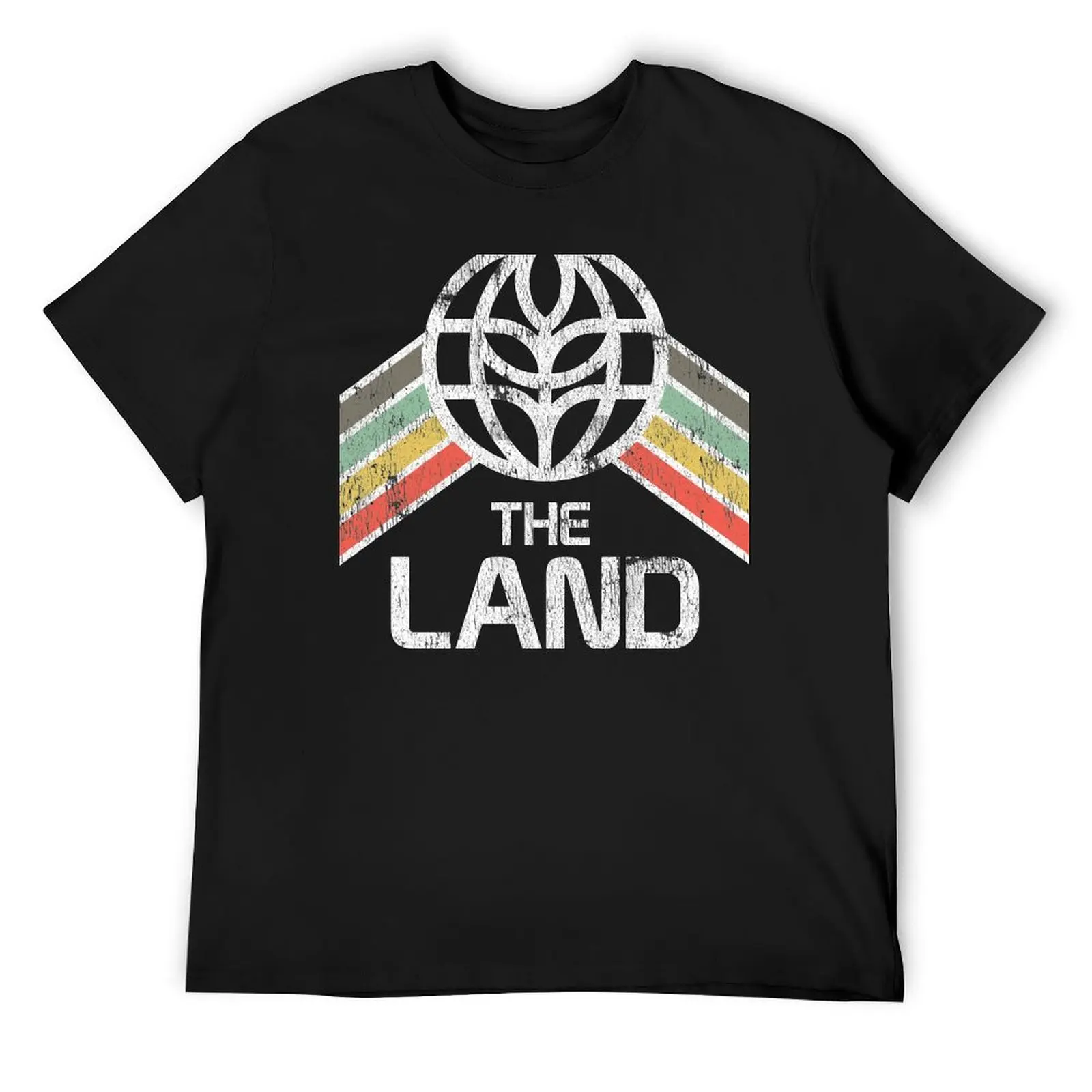 The Land Logo Distressed in Vintage Retro Style T-Shirt anime t shirts oversizeds shirts graphic tee tees outfits for men