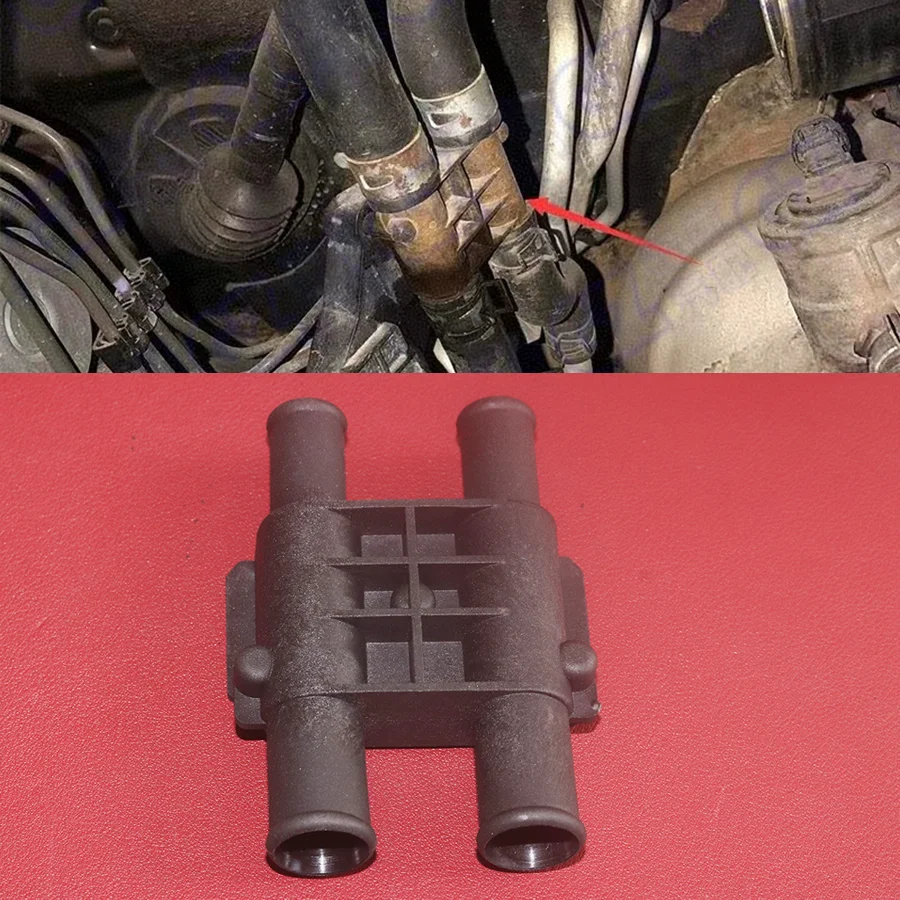 1Pc Heater Water Tank Four-Way/3-Way Interface Evaporator Water Pipe Connector For Toyota Prado LC150 2010-2020 2700/4000