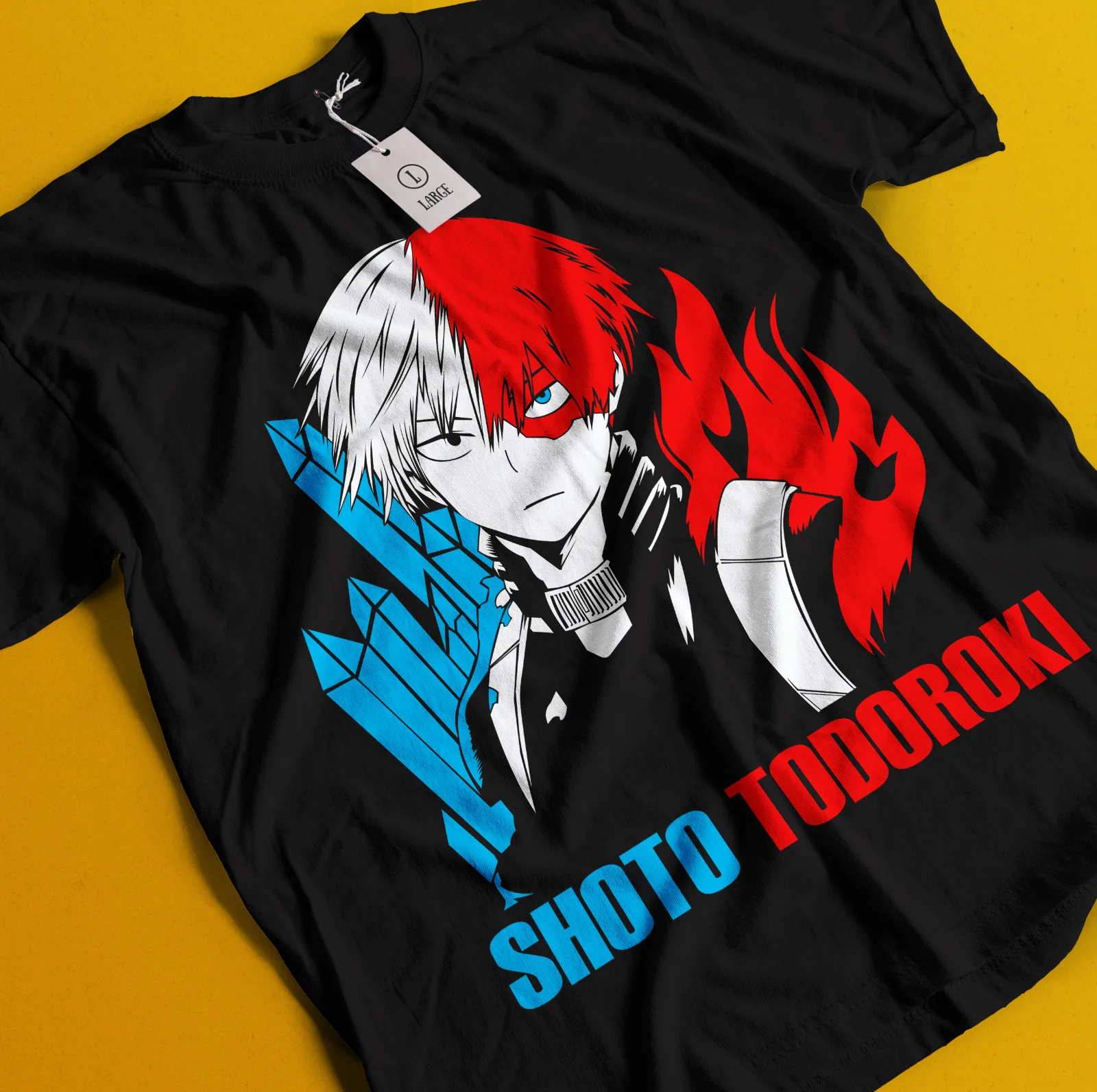 

Shoto Todoroki T-Shirt My Hero Academia Bakugo Katsuki Tee Anime Dabi Deku Shirt