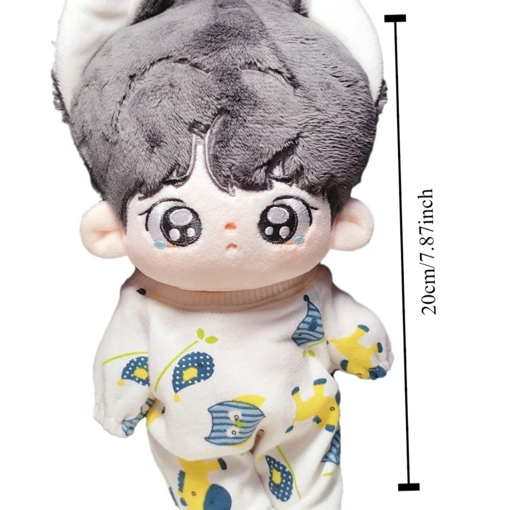 Crawling Suit 20cm Cotton Doll Dress Pajamas Bodysuit Cotton Doll Clothes Camera Suit Mimi Plush Toy Clothes 20cm Cotton Doll