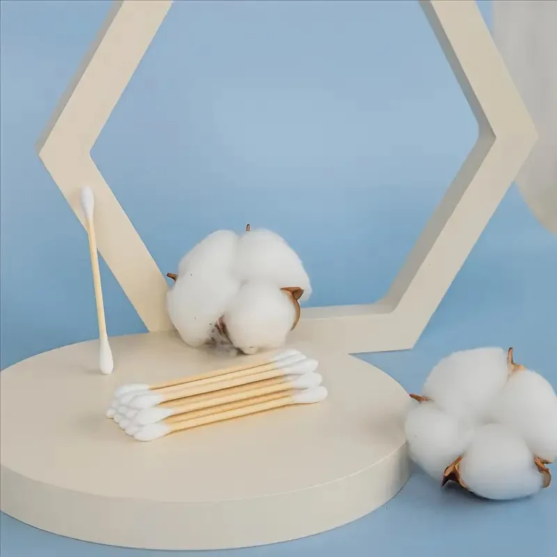 100/200/300 قطعة المتاح مزدوج الرأس أعواد قطنية تنظيف أعواد قطنية للحياة اليومية النساء ماكياج المحمولة تنظيف أدوات صغيرة #3