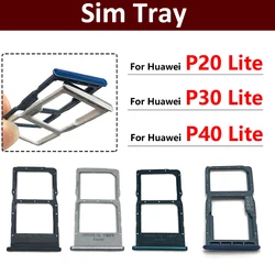 New For Huawei P20 P30 P40 Lite SIM Card Slot SD Card Tray Holder Adapter Repair Parts