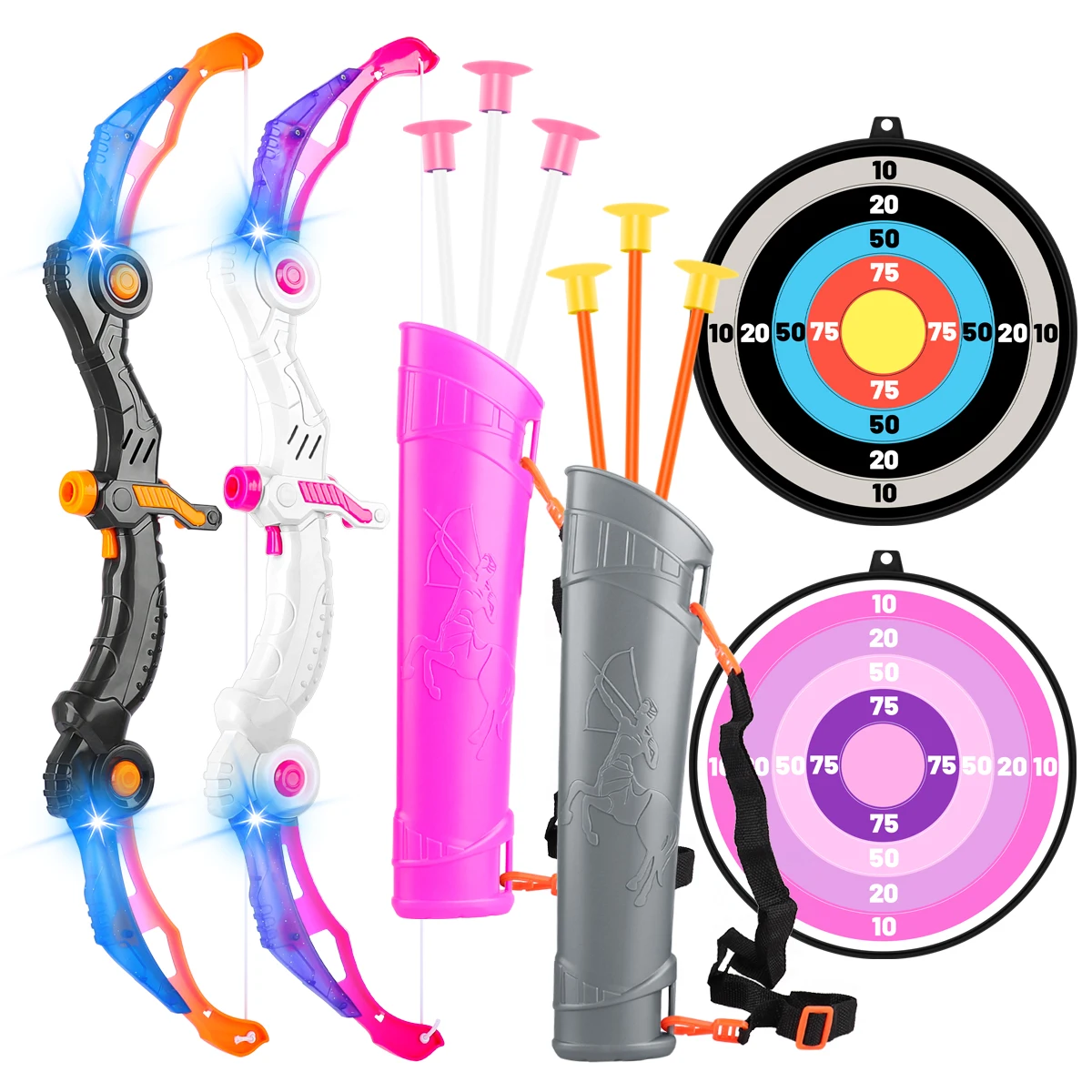 어린이용 활쏘기 활 연습용 리커브 활 야외 스포츠 게임 사냥 사격 장난감 선물용 활 세트