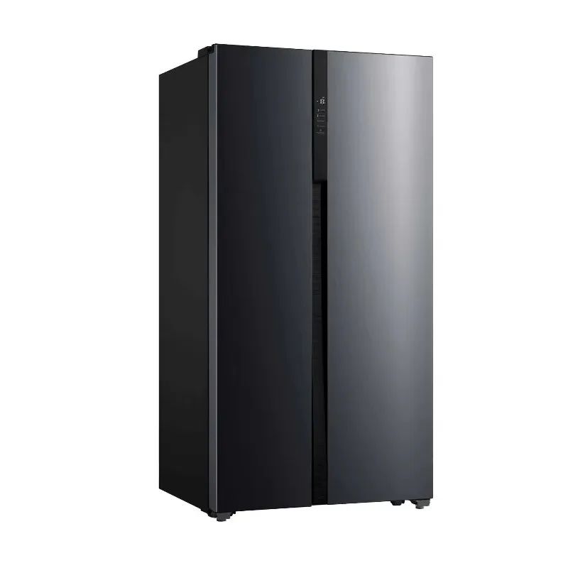 

High-quality side-by-side refrigerator air-cooled black glass door energy-saving 570L refrigerator