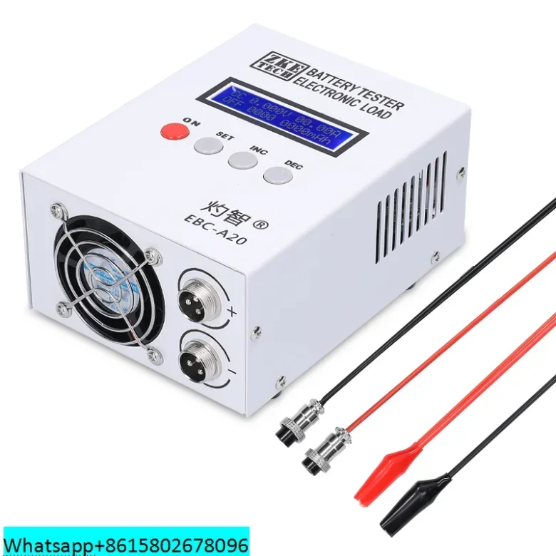 

EBC-A20 Battery Tester 30V 20A 85W Lithium Lead-acid Battery Capacity Tester 5A Recharge 20A Discharge Support Software Control