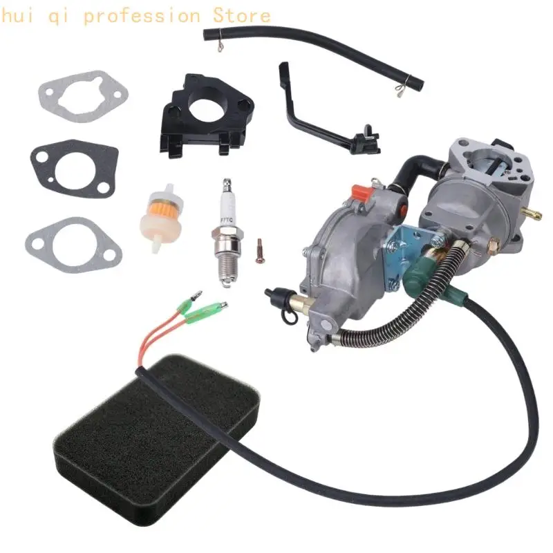 Small Engine Carburetor Assembly for Stated 188F Equipment, Metal Component for Generator Maintenance, Part Comparison, and