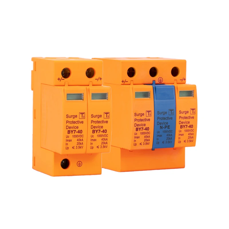 Three Phase 600VDC 800VDC 20kA 40kA Solar PV Photovoltaic System Protector Surge Protection 1200v