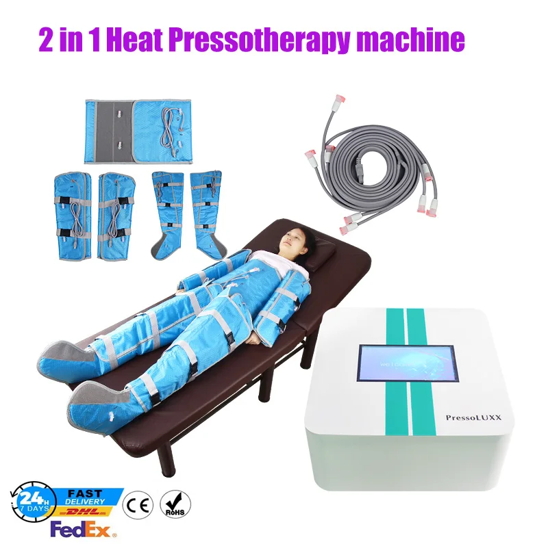

NEW 2 IN 1 Air Pressure Body Slimming Machine lose Weight Lymphatic Drainage heating Pressotherapy Body Massage for Salon