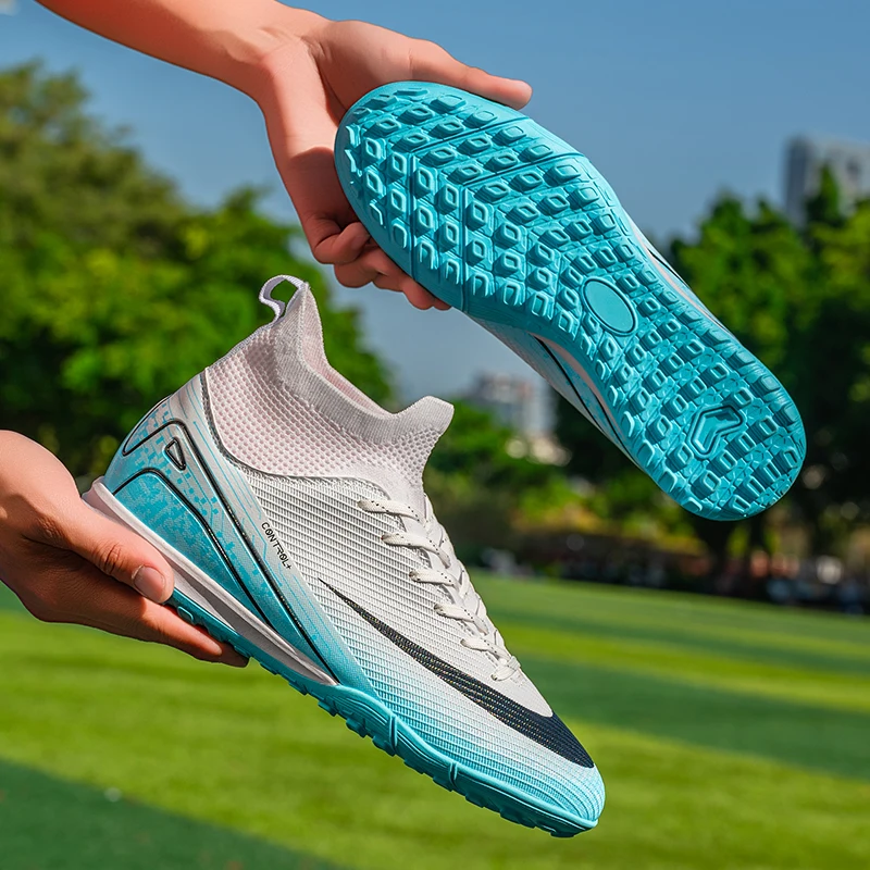 أحذية كرة القدم للرجال، تشنجات العشب الأصلية، أحذية كرة القدم خفيفة الوزن ومقاومة للانزلاق