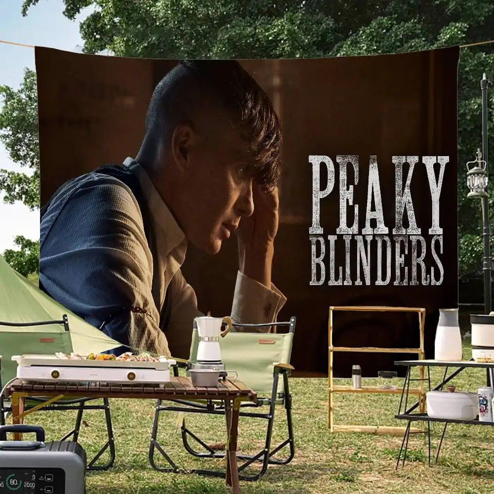 Movie P-Peaky B-Blinders TV Colorful Flag Wall Hanging Bohemian Wall Banner Mandala Indoor Art Decor