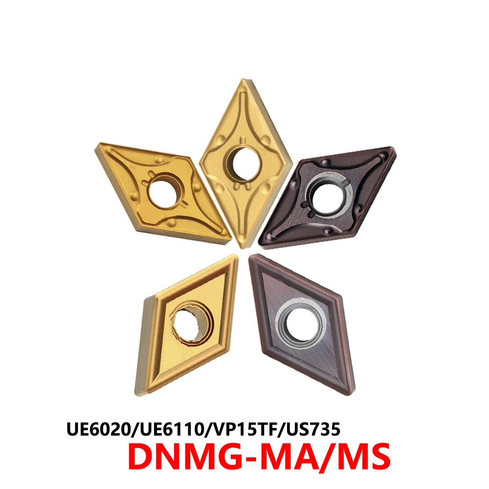 

Original DNMG150404 DNMG150408 DNMG150604 DNMG150608 DNMG110404 DNMG110408 MA MS UE6020 VP15TF US735 Carbide Inserts CNC Blade