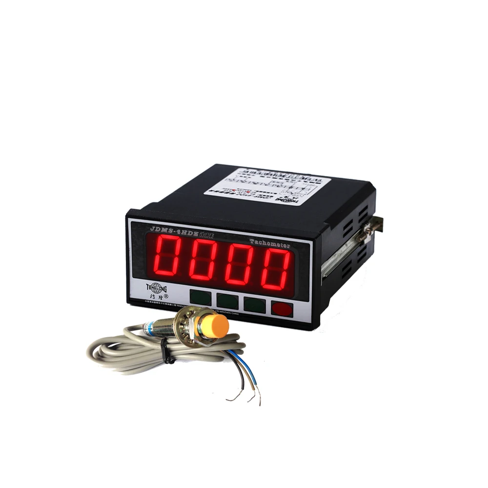 

JDMS-4HDZ LED Digital Rpm Meter Tachometer Speedometer with Pulse signal Input and Proximity Switch