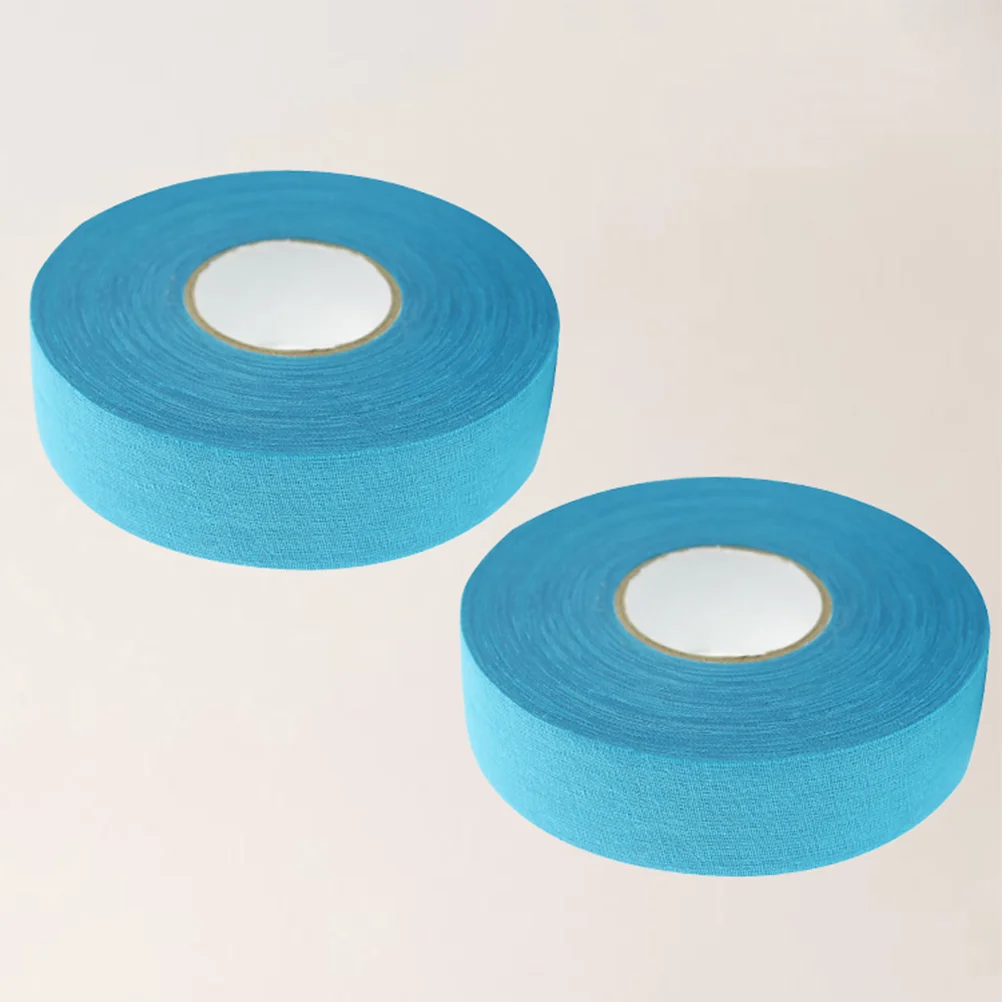 2 Pcs Tennis Racket Tape Sports Hockey Stick Cloth Wrapping Athletic Cotton Wrapper Sticky