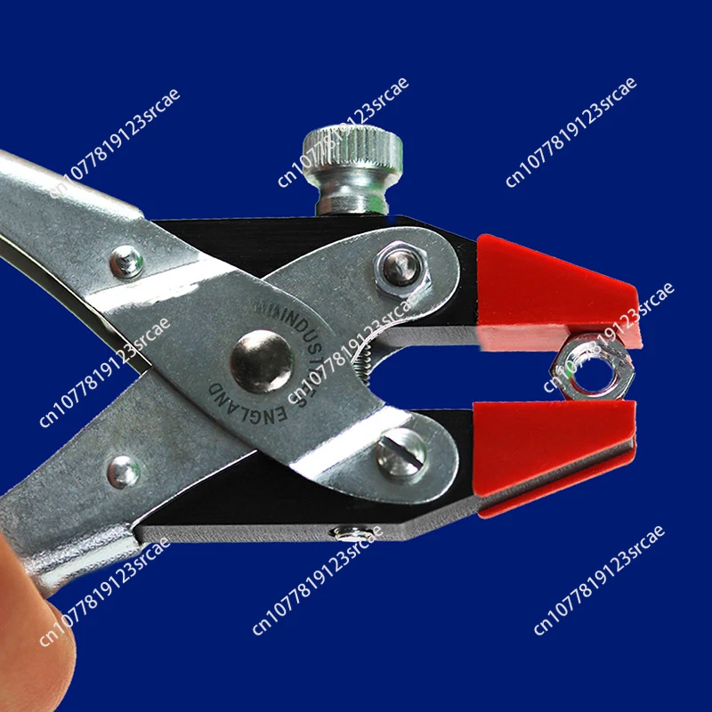 160mm Red Plastic Jaw Inserts Pincers Jewelry Delicate Work Beading Firmly Clamping Parallel Pliers