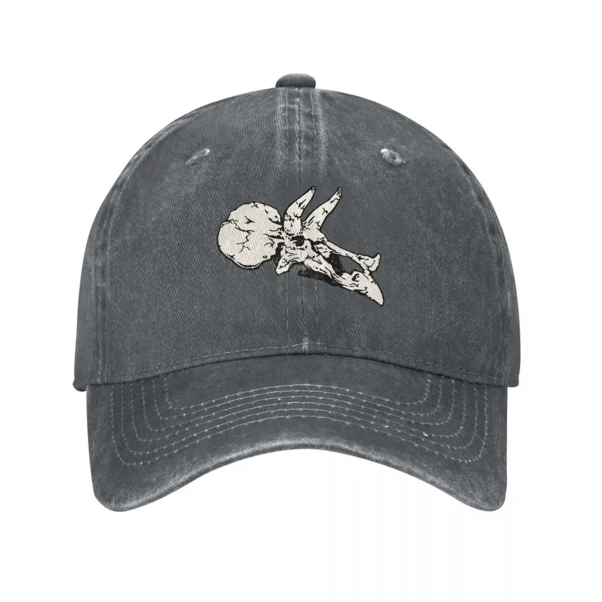 Triceratops Rocks! Aquamarine Dinosaur Skull Fossil Art Baseball Cap Hat Man Luxury Dropshipping hiking hat Women's Beach Men's