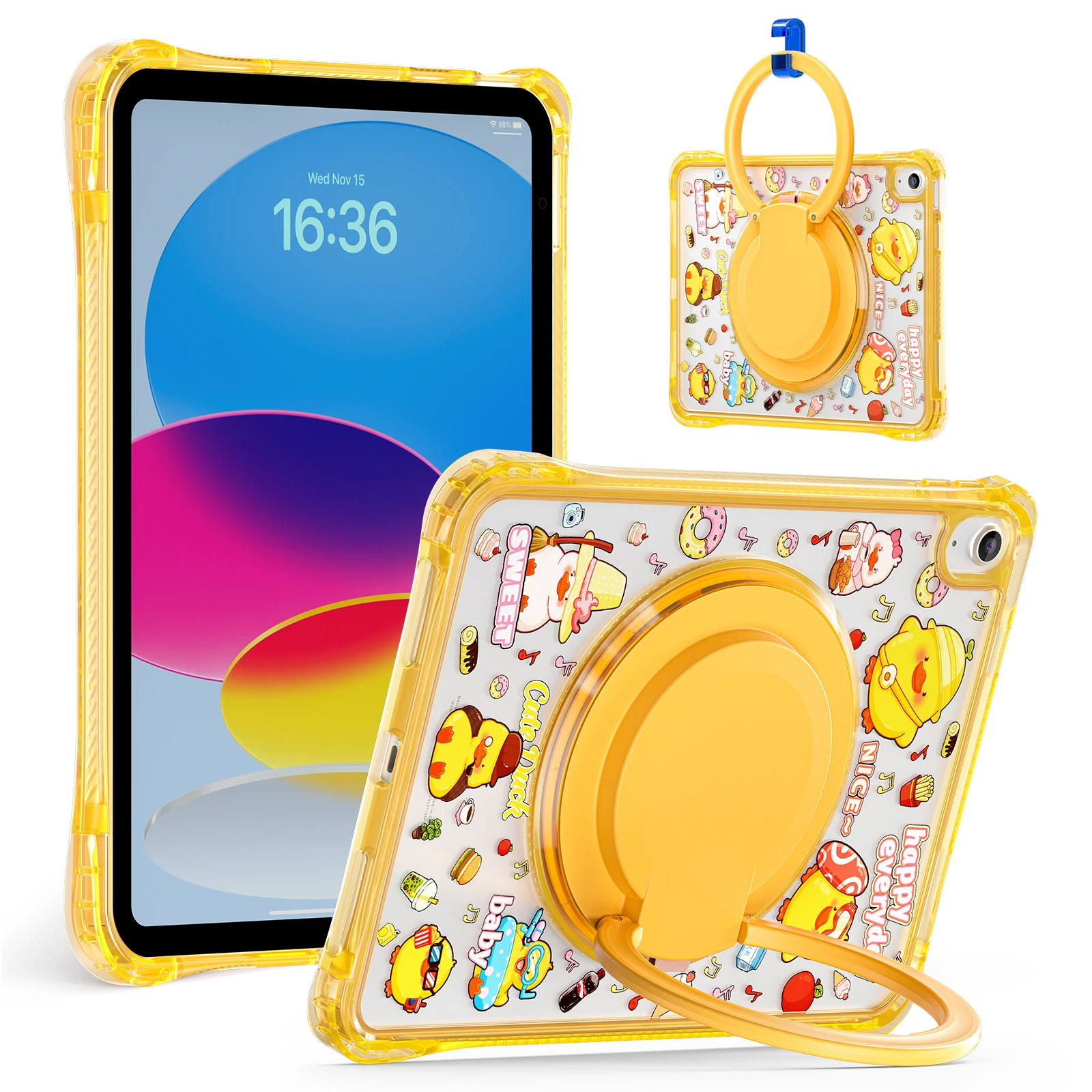 

Противоударный прозрачный чехол с рисунком для iPad Pro 11 Air 6 Air 5 4 mini 6 mini 7 10, 11-го поколения планшета с подставкой для рук