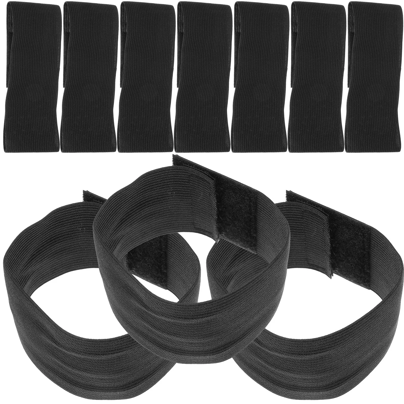 10pcs Funeral Memorial Armband Black Elastic Adjustable For Mourning Event Cemetery Commemoration Football Police Wear Durable