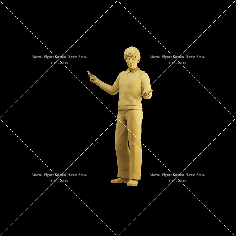 1/64 1/43 1/35 Scale Miniature Scene Doll White Model Un-panited Male Teacher Blackboard Mini Male  Action Figure