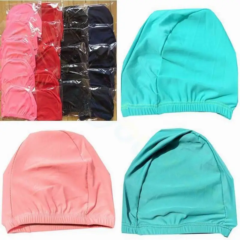 polyester Swimming Cap pool Girls Boys Swim hat Sunscreen kids child Bathing Hats beach Swimming Cap