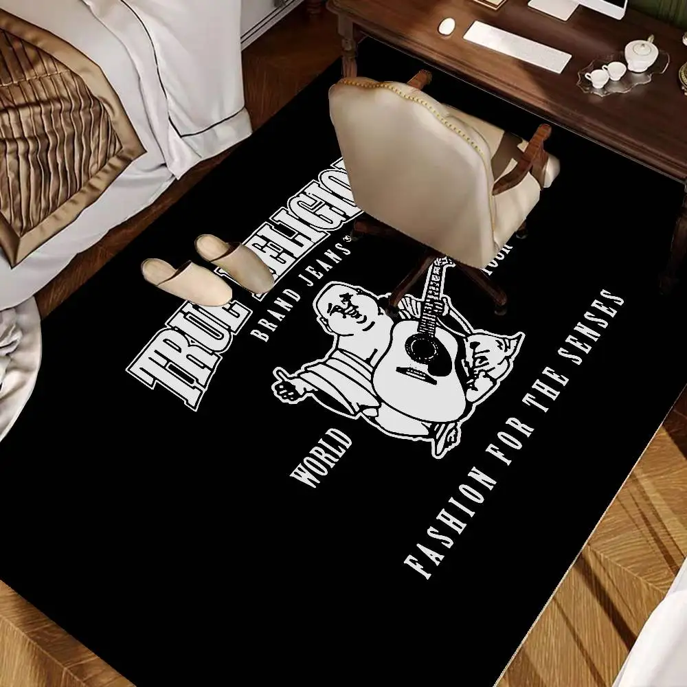 Alfombra de puerta rectangular antideslizante de mezclilla T-True R-Religion, alfombra suave para el hogar, alfombra para puerta delantera, interior y exterior, alfombra de bienvenida
