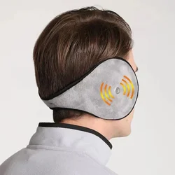 Quente engrossar veludo earmuffs inverno ao ar livre ciclismo velo das mulheres dos homens protetor de orelha de pelúcia macio muffs máscara com fone de ouvido