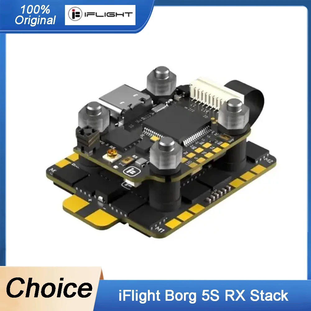 

iFlight Borg 5S RX Stack with Borg 5S RX FC Flight Controller / Borg 60RS ESC for FPV Racing Parts