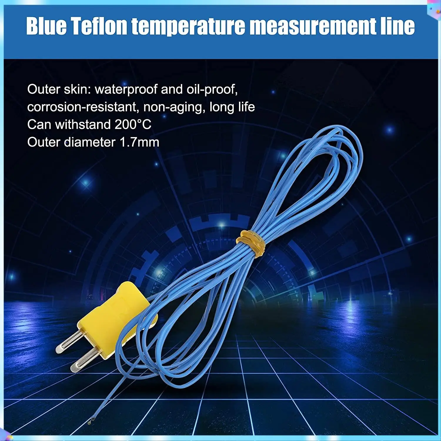 

N93R 10 шт. 2 м K-тип датчик температуры разъем датчик зонда датчики температуры мера для датчика и измерителя термопары