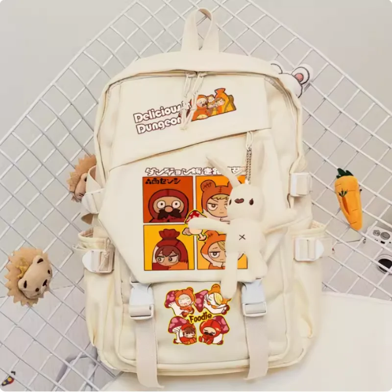 Anime Delicious in Dungeon Schoolbag Fashion Casual Belt Teenagers Student Backpack Handbag B1634