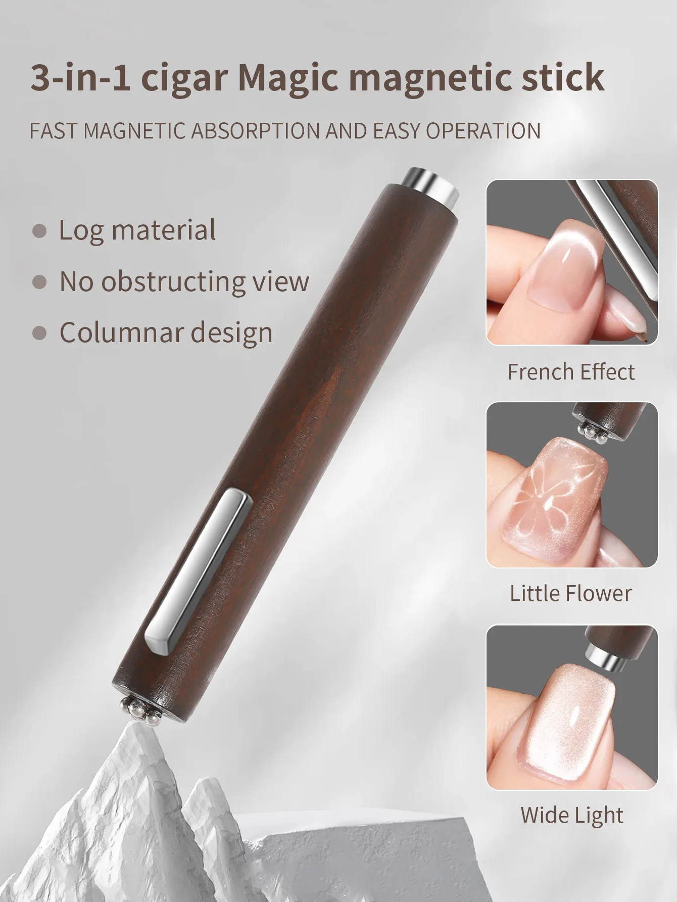 Three in One Nail Cat Eye Magnet Strong Magnet Large Multi Functional Super Magnetic Nail Tool