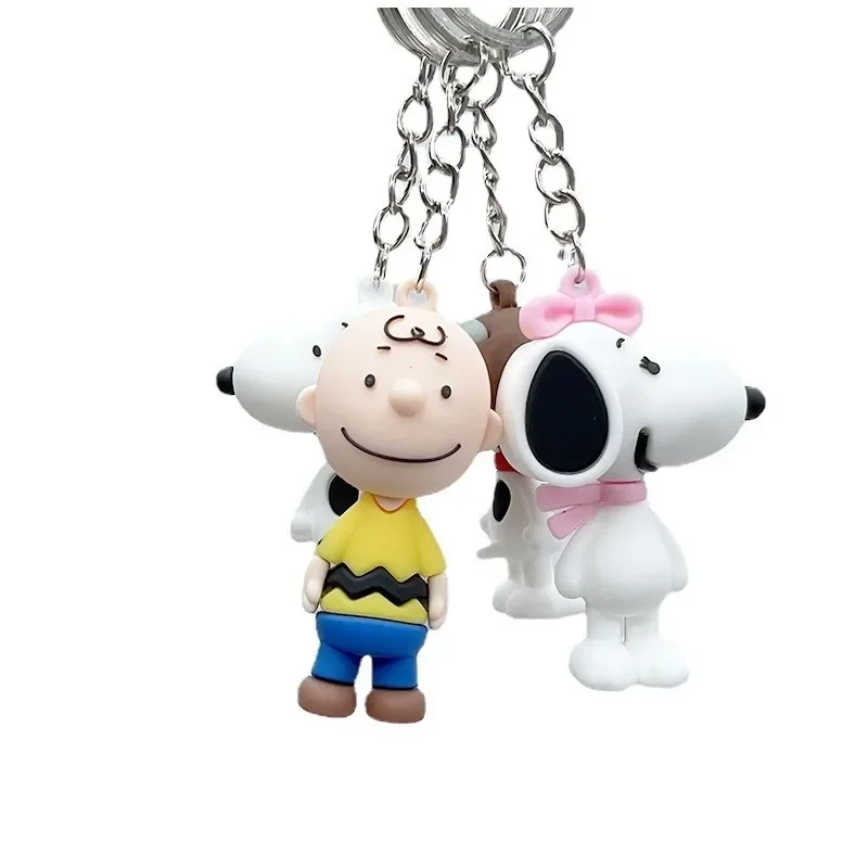 Snoopy brelok z bajkową postacią dekoracja Anime figurka słodka zabawka Q figurki tornister prezent urodzinowy dla dzieci