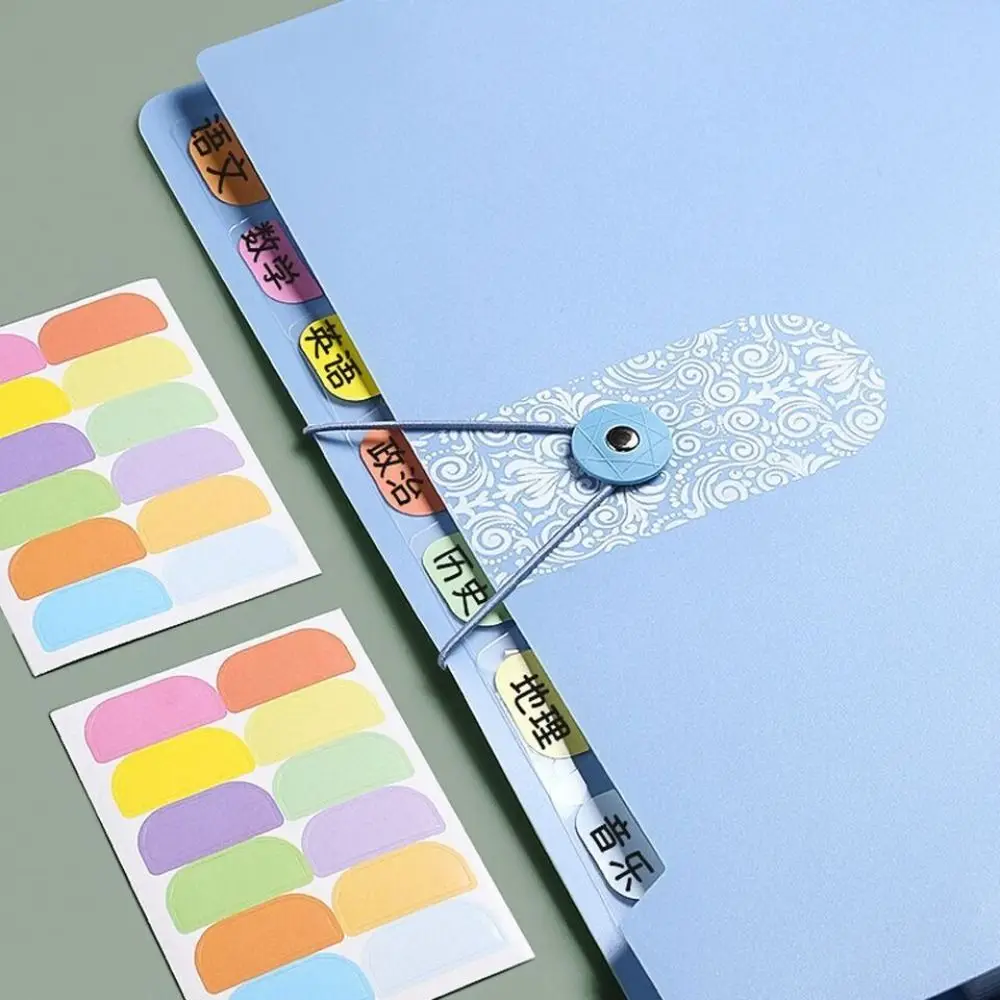A4 Organ File Folder 8 Grids Document Organizer Paper Documents Folder Office School Supplies Large Capacity Expanding File Bag