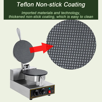 Electric Egg Roll Maker DIY Ice Cream Cone Machine Crispy Omelet Mold Crepe Baking Pan Waffle Pancake Pie Frying Grill