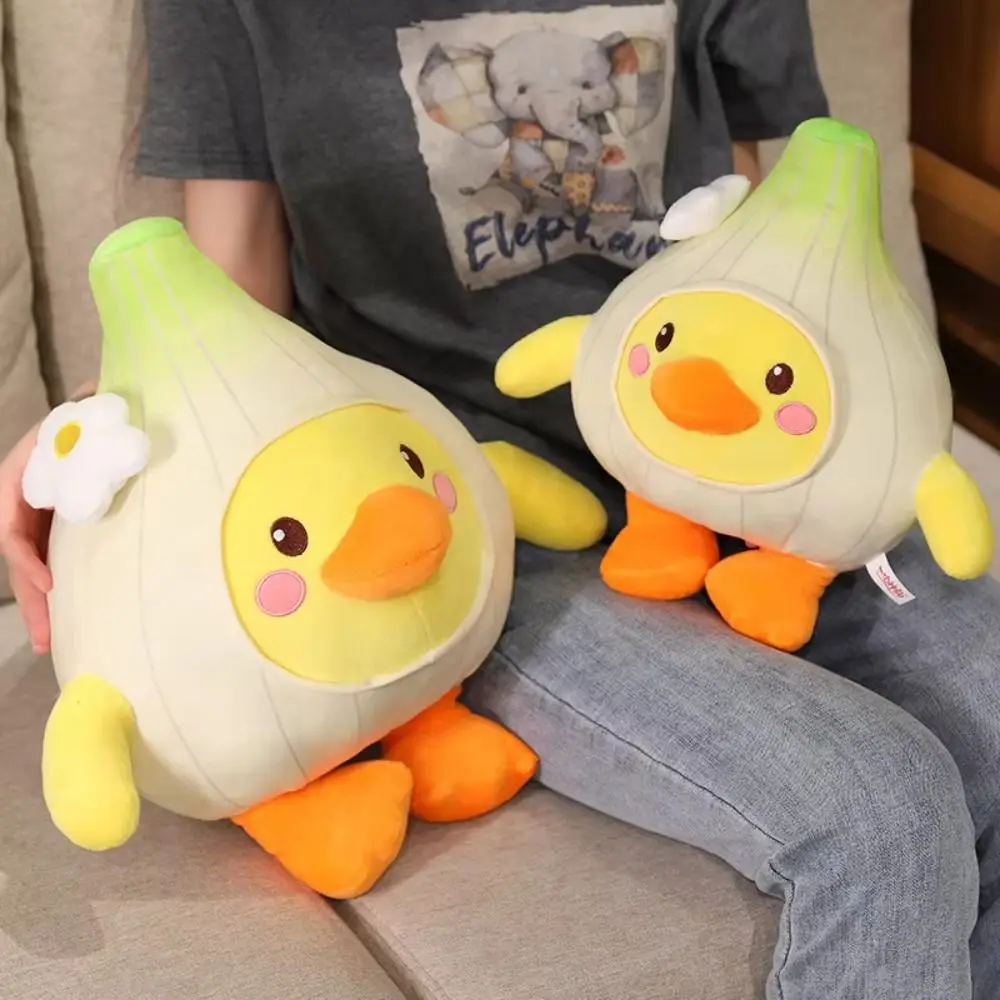 

Yellow Garlic Duck Plush Toy Wings&Foot PP Cotton Garlic Duck Plush Pillow 20/30/40cm Shy Funny Plush Doll Birthday Christmas
