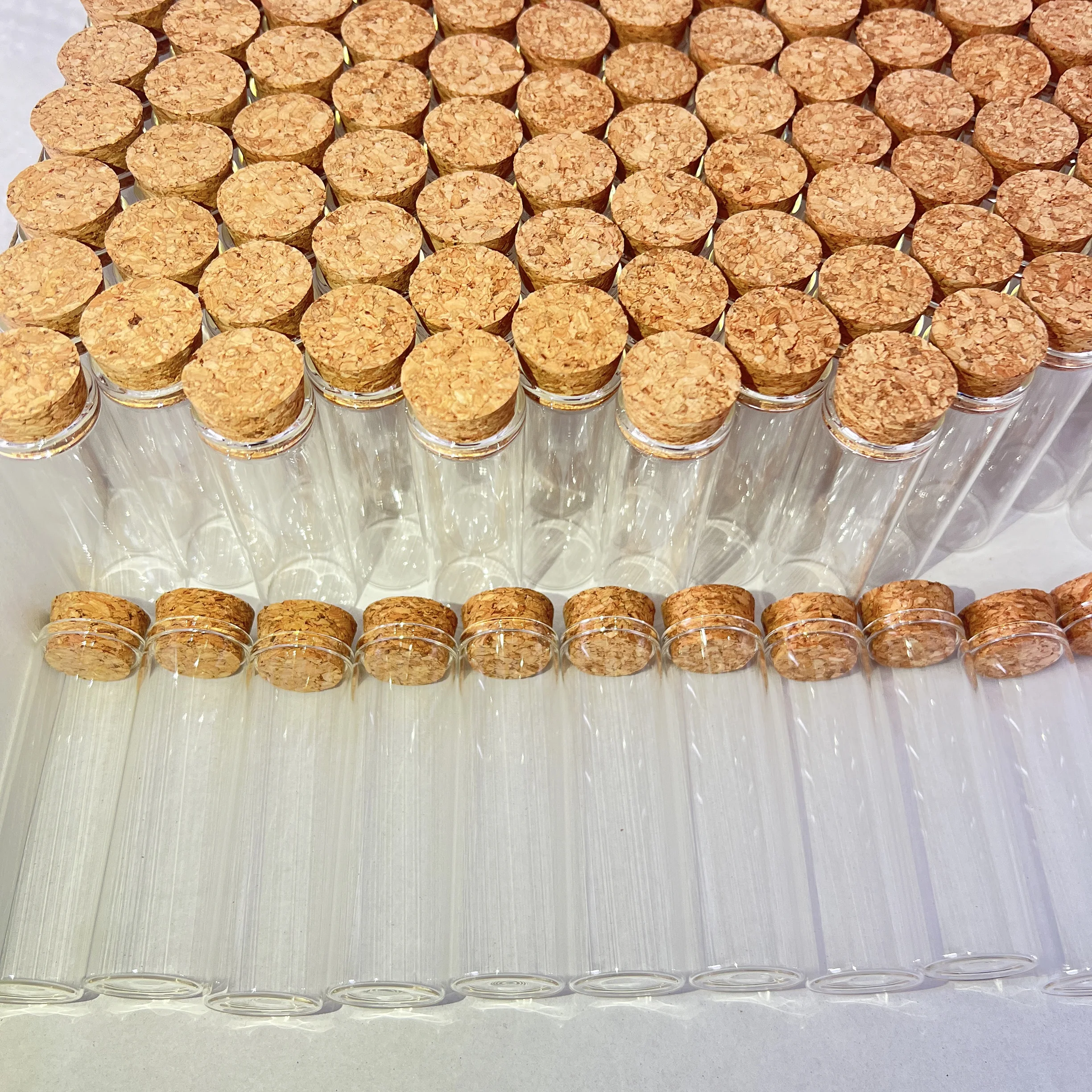 24/40 PCS 30ml Dried Flower Display Tubes 25x80mm Corked Glass Bottles Dragee Wedding Gift Floral Favor Tubes Wishing Vials