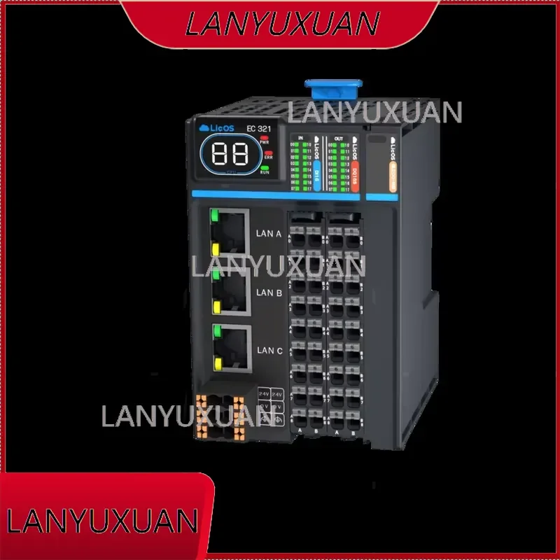 16-Channel PLC Controller 24VDC DIN Rail RS485 Modbus RTU CODESYS Programmable 16DI 16DO for Motor Drive Conveyor Control