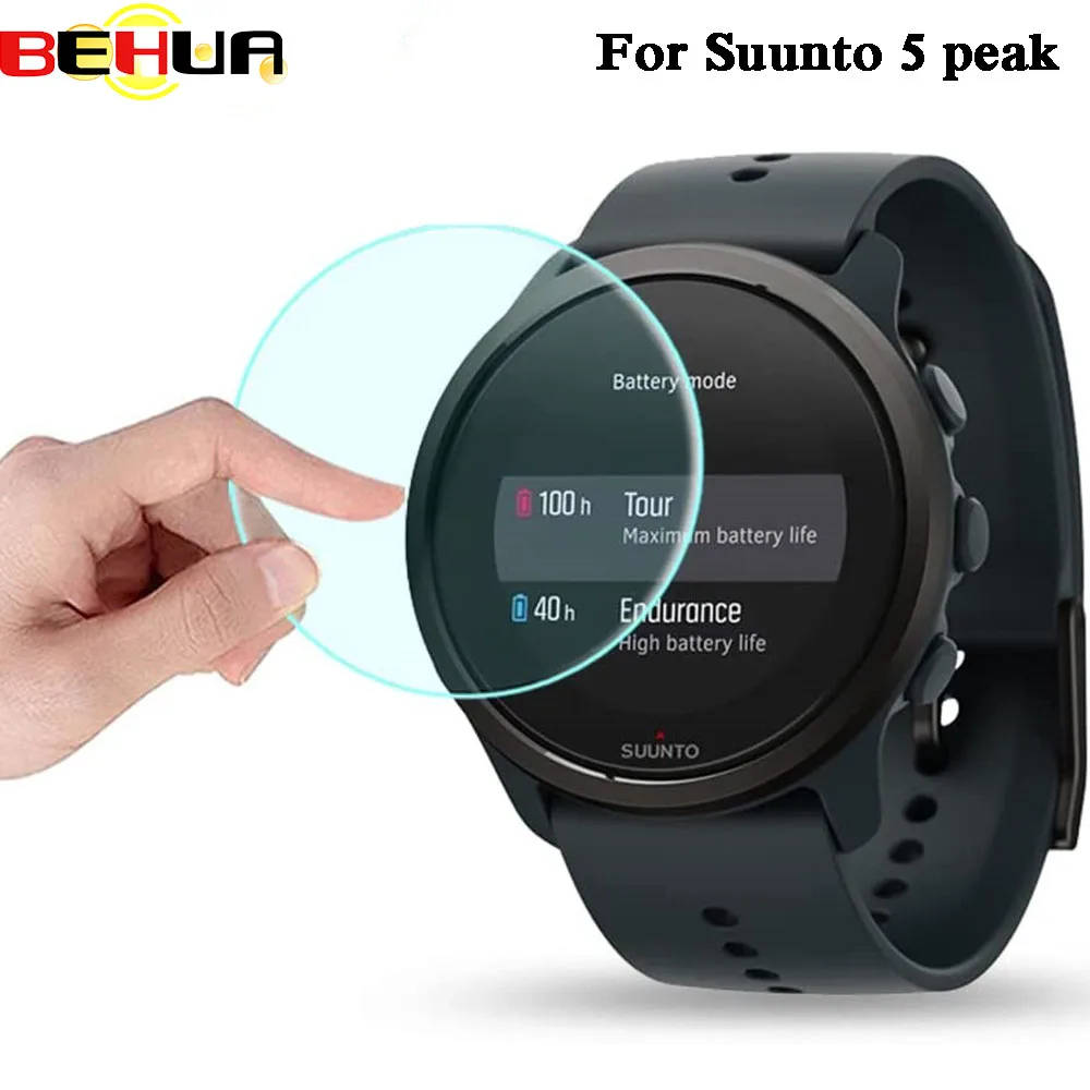 BEHUA Premium Tempered Glass Screen Protector For Suunto 5 Peak Smart Watch Explosion-proof Anti-Scratch Film Cover Accessories