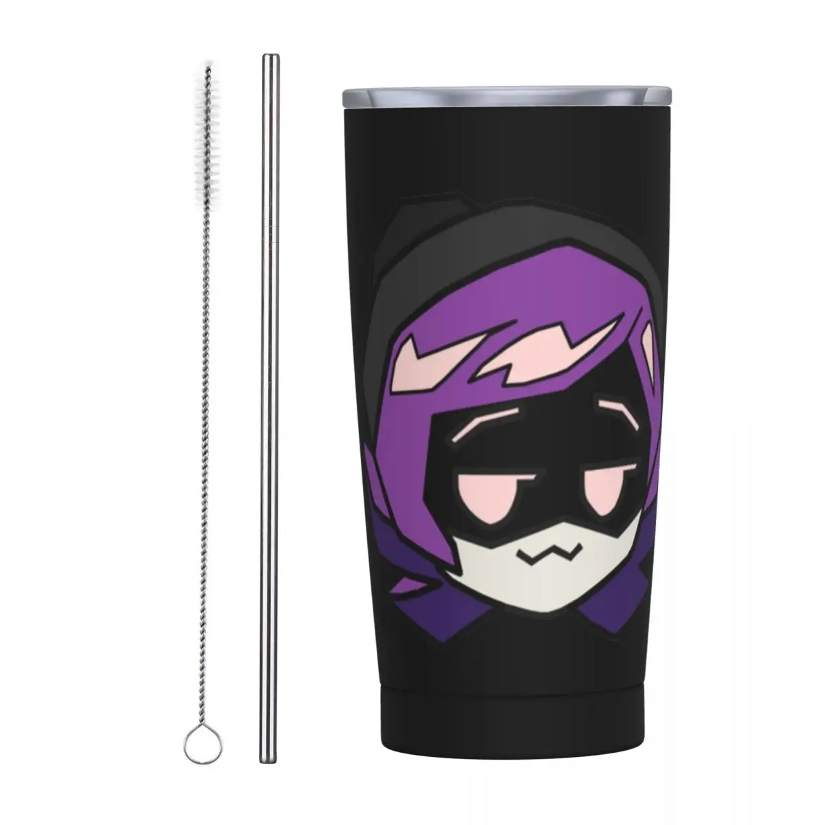 Murder Drones TV Series Insulated Tumbler with Straws Lid Lizzy Doll Art Vacuum Coffee Mugs Office Home Car Bottle Cup 20oz