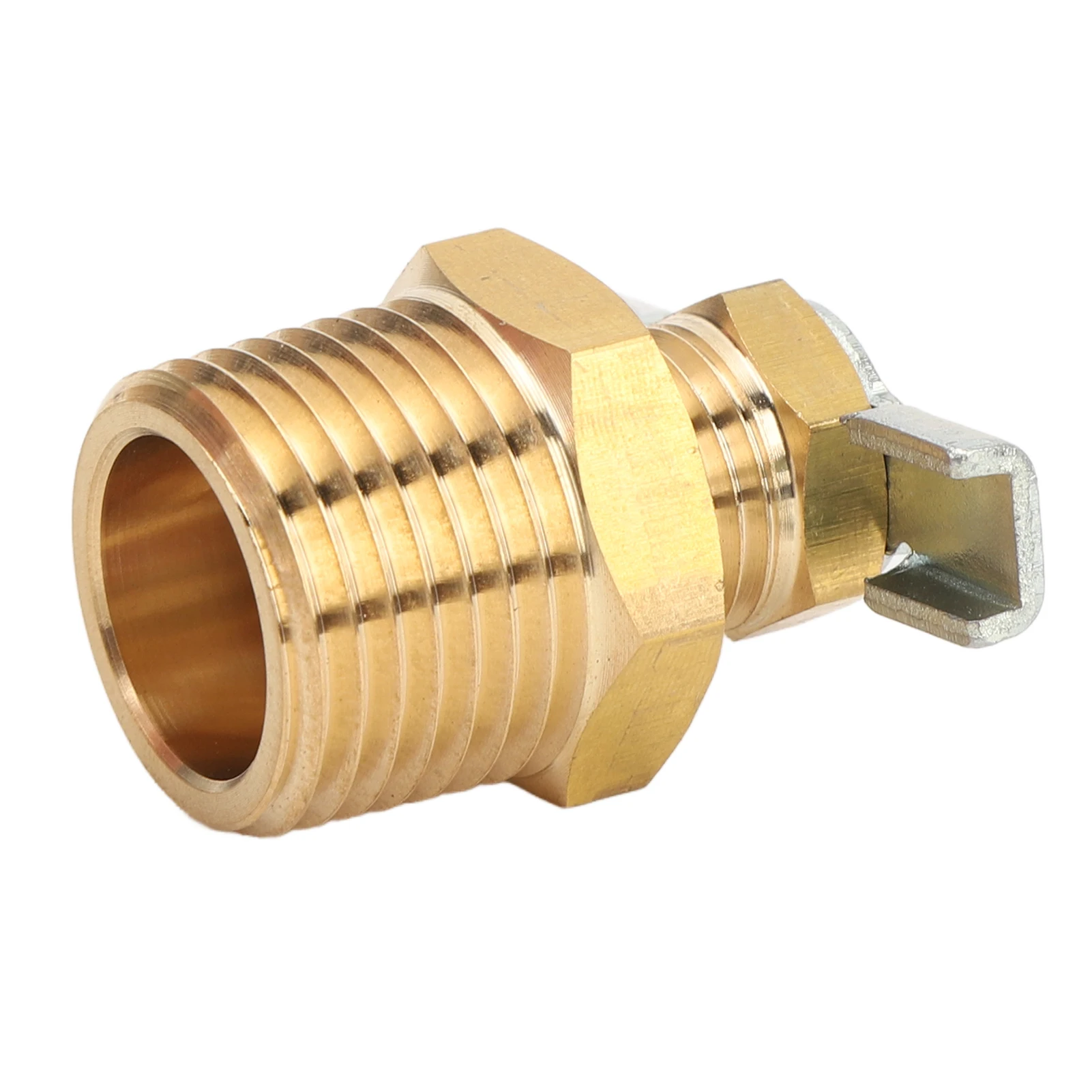 RV Water Heater Drain Valve 1/2in NPT External Thread Leakage Proof Brass Replacement Drain Valve for RV Trailer