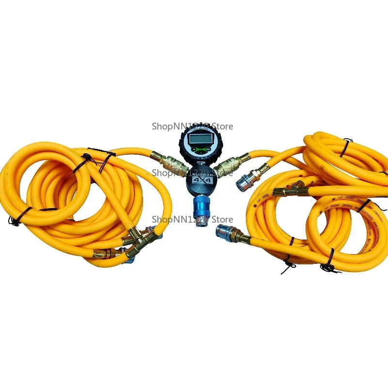 4*4 Offroad Quick Rapid 4 Tire Inflation and Deflation System Gauge With Custom Hose and Coupler