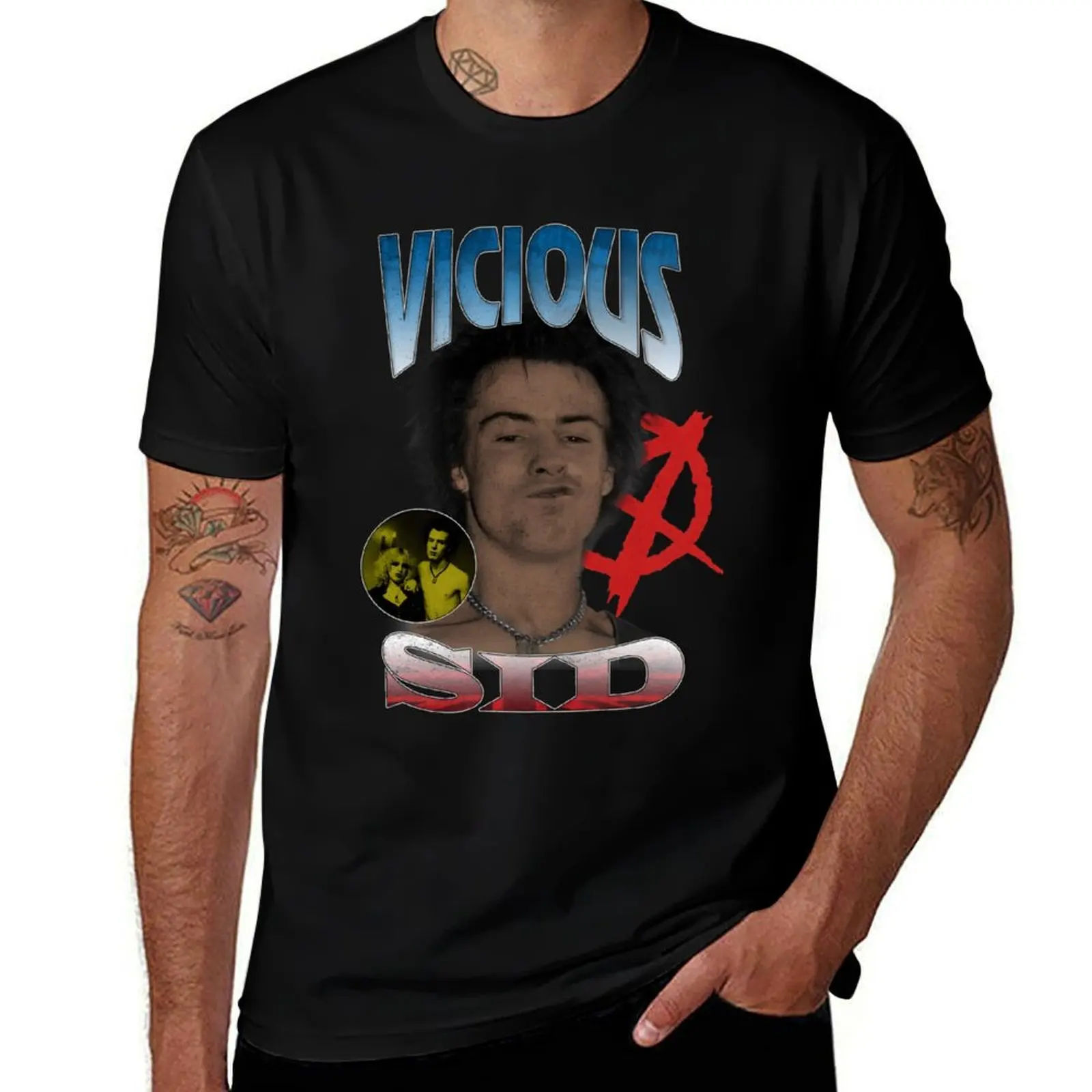 Sid Vicious rare vintage Classic T-Shirt Sporty Breathable Short Sleeve T-Shirt