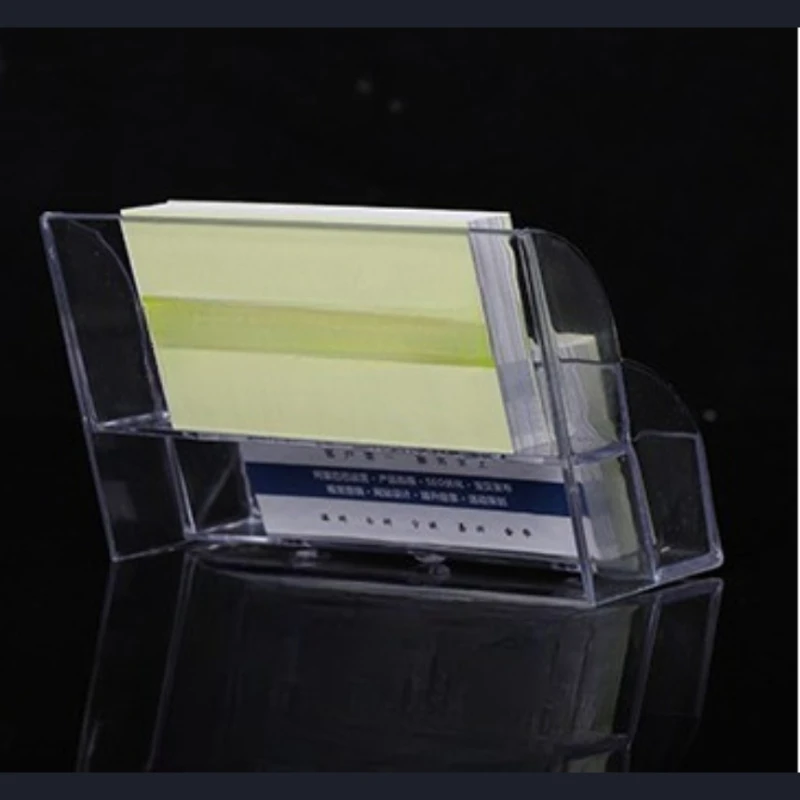 Visitenkartenetui Desktop Büro Visitenkartenhalter Display Ständer Kunststoff Transparent Regal Box Lagerung Neu
