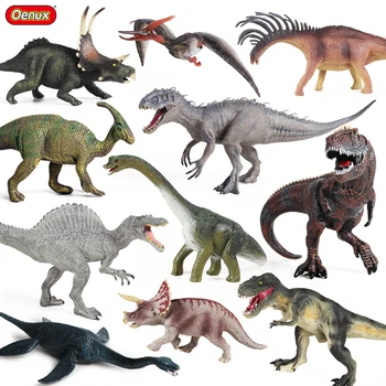 Oenux Dinosauri Mondo Brinquedo Savage Jurassic Indominus Rex Spinosaurus Triceratops Action Figures Collezione Giocattolo Regalo per bambini