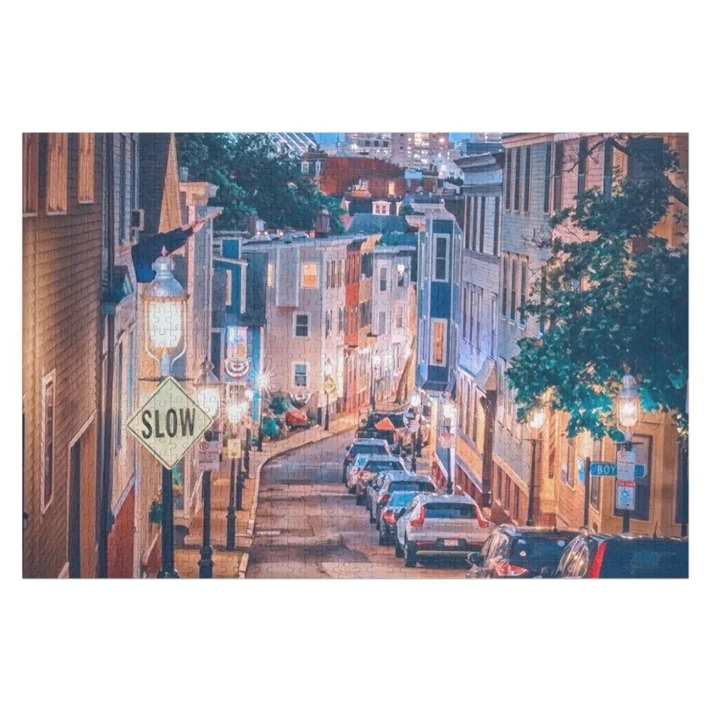 

Boston Streets, Massachusetts Jigsaw Puzzle Personalized Toys Personalized Gifts Puzzle