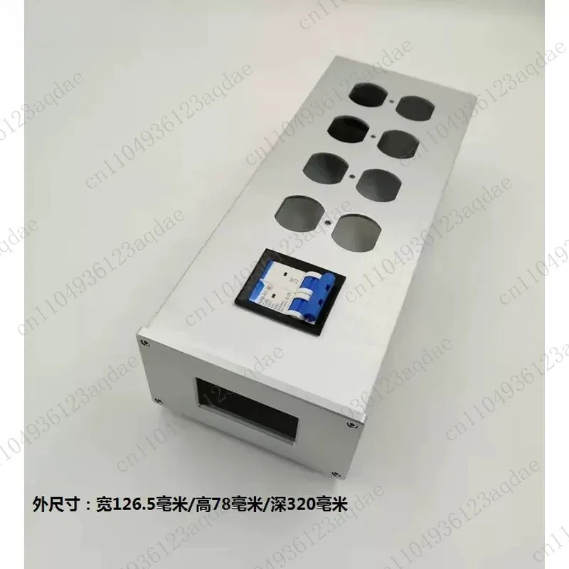126 All-aluminum Alloy American Standard British Standard Power Filter Shell, Power Amplifier Decoder All-aluminum Alloy